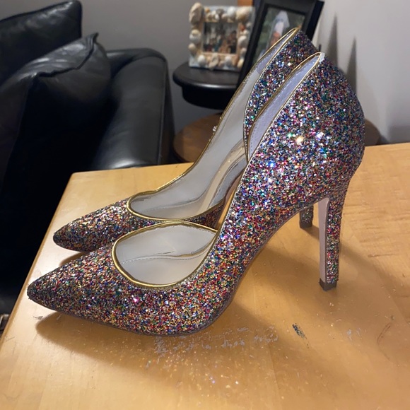 Jessica Simpson multicolored 4 inch heels - Picture 2 of 2